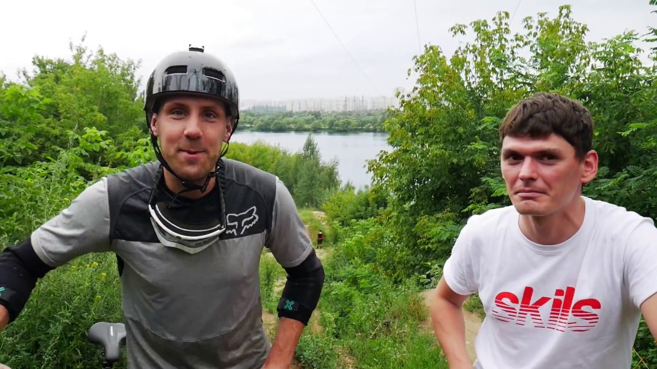 КАК ПРЫГАТЬ ТРАМПЛИНЫ на горном велосипеде? Дорога к эндуро #4 с ...