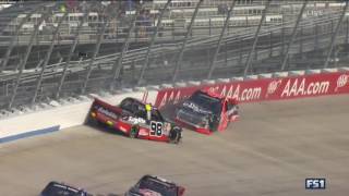 Nascar Camping World Truck Series 2016. Dover International Speedway. Ben Rhodes & Rico Abreu Crash Nascar Camping World Truck Series 2016. Dover International Speedway. Ben Rhodes & Rico Abreu Crash