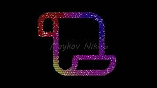 Icon scroll is made up of LED square shapes that shimmer and flicker. There are black dead diodes