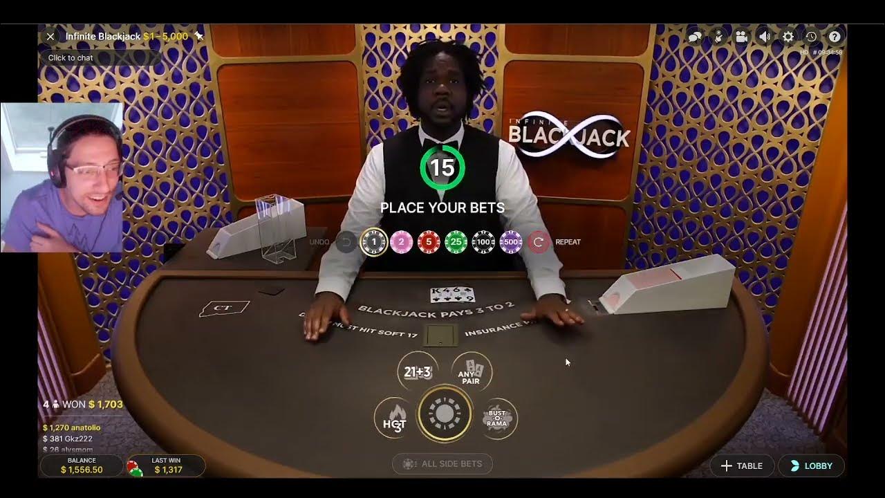 Blackjack suitedtrips and Perfect Pair bet net 1,270 hand payout