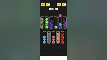 Ball sort puzzle level 266 #ballsortpuzzle