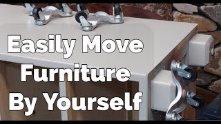 Here is the best way i've found to move heavy furniture around shop by
myself with ease. this moving hack will save your back ! a link ...