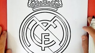 HOW TO DRAW THE REAL MADRID LOGO