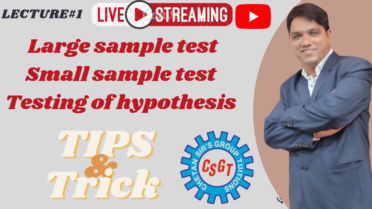 Surprising Results from Small & Large Sample Tests: #2ndYearEngineering ...