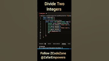 #division operator in java subscribe @ZafarEmpowers for more #coding #java #javaprogramming