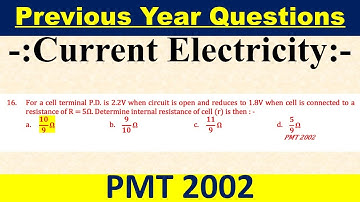 For a cell terminal P.D. is 2.2V when circuit is open and reduces to 1.8V when cell is connected to