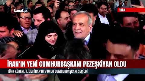 İran’ın Yeni Cumhurbaşkanı Pezeşkiyan Oldu