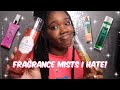 15+ FRAGRANCE MISTS I HATE THAT EVERYONE LOVES 🤮 (Bath and body works, Victoria secret & more) 🥴