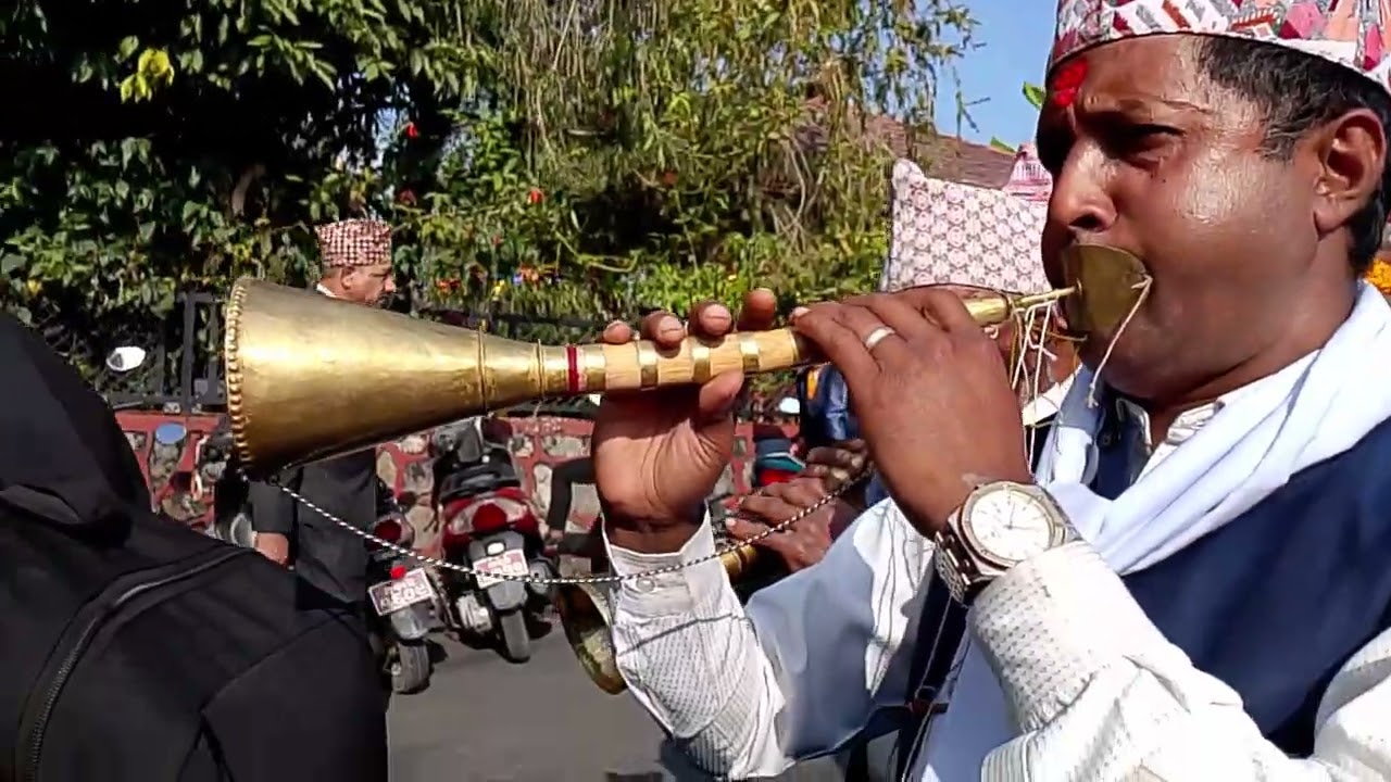 बिवाहमा जन्ति दुलहिको घरमा पुगेपछि बजाइने राग ताल हेेेेेैत ।🥰🥰🥰😙😍