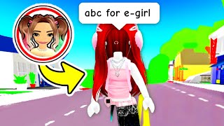 I PRETENDED to be a RICH E-GIRL in Brookhaven!