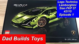 Lego Technic Lamborghini Sian FKP 37 | 42115 | Episode 1 | How to Build Series