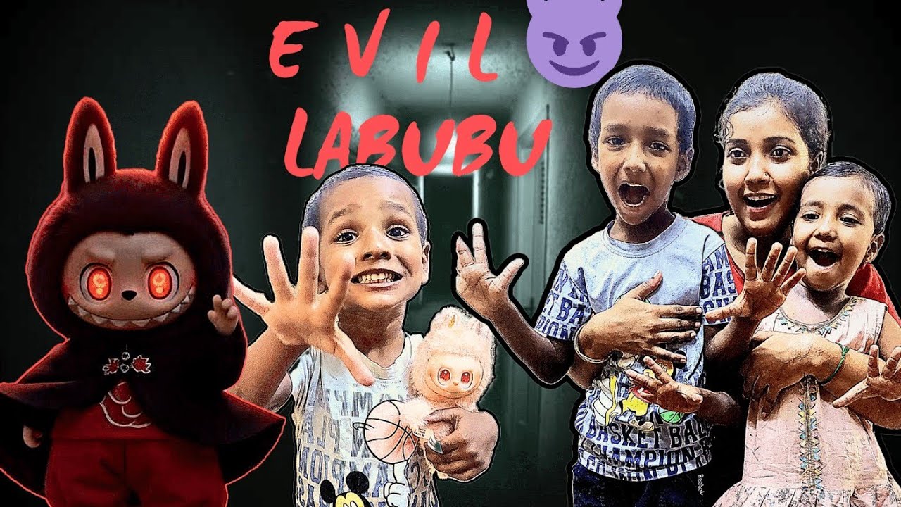 Evil Labubu Doll Reaction 😨 Cutest Horror Toy Ever | Haunted Labubu ...