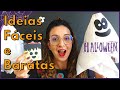 DECORAÇÃO de HALLOWEEN FÁCIL - 5 DIY