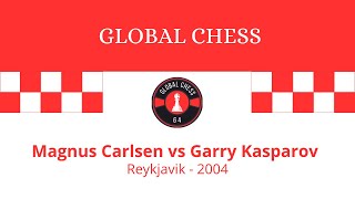 Magnus Carlsen vs Garry Kasparov, Reykjavik ,2004.