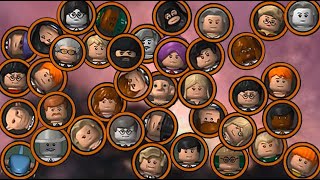 All characters' cards in the game LEGO Harry Potter: Years 1-4