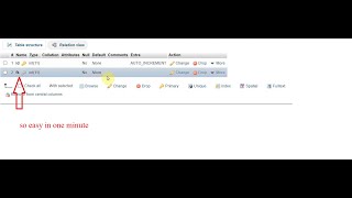Create a foreign key in phpmyadmin and related to primary key
