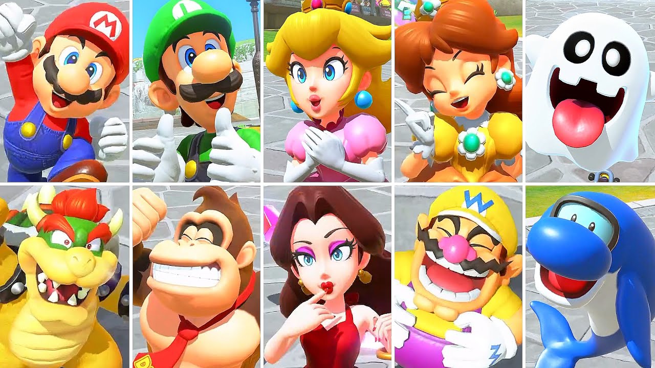 Mario Kart World - All Characters Winning Animations