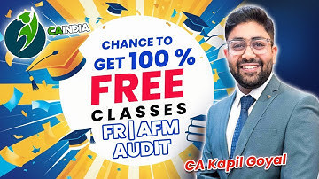 Free classes of CA Parveen Jindal FR ,Aaditya Jain AFM & CA Kapil Goyal Audit - 100% means 100 Free