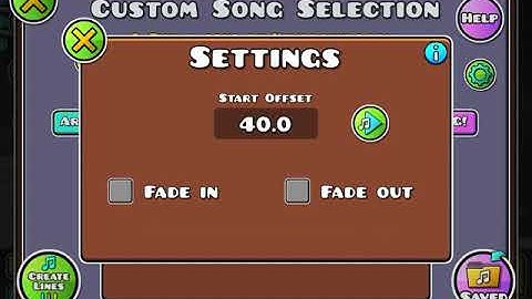 How to get guidelines and use music offset on official songs Geometry Dash Tutorial