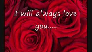 Miniatura de vídeo de "Dolly Parton- I Will Always love you (with lyrics)"