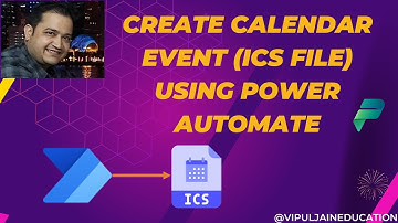 Create Calendar Event using Power Automate | Send ICS file as attachment in email