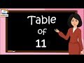 Multiplication table of 11 learn table of 11 for kids  rhythmic table of eleven  kidstart tv