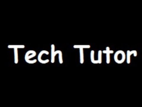 Tech Tutor Intro