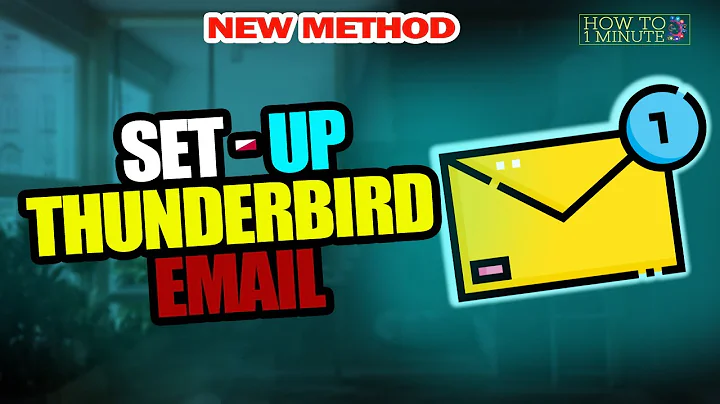 How to set up thunderbird email 2022