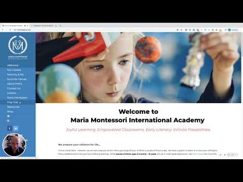 Website tips Maria Montessori International Academy