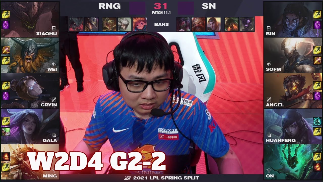 RNG vs SN - Game 2 | Week 2 Day 4 LPL Spring 2021 | Royal Never Give Up vs Suning G2