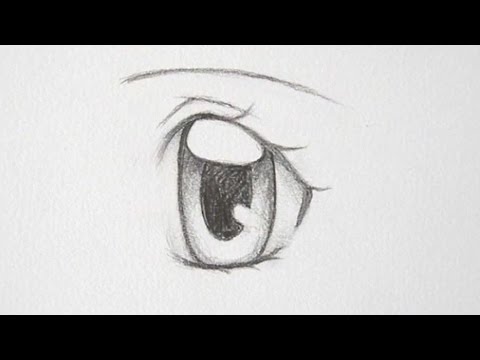 How to Draw Manga Girl Eyes 3 Ways - YouTube