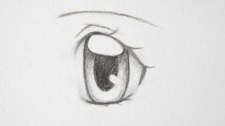 Learn How To Draw Bold 3/4 View Anime Girl Eyes