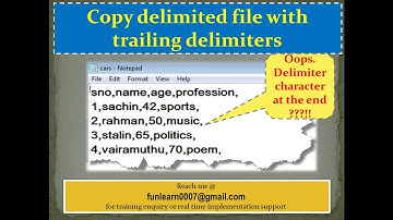 #107. Copy Delimited file with TRAILING DELIMITER using copy activity