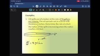 2.6 Related Rates (part 2)