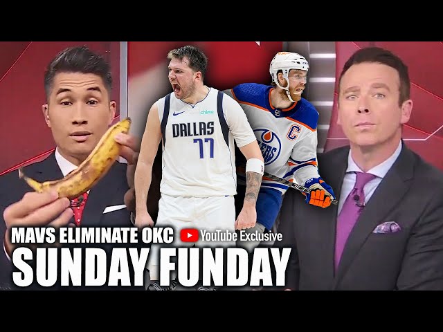 Mavs advance to WCF, Oilers force Game 7 + How to PROPERLY eat a banana? 🤣🍌 | SportsCenter Exclusive