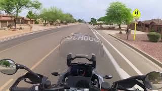 Playing with Triumph Tiger suspension settings