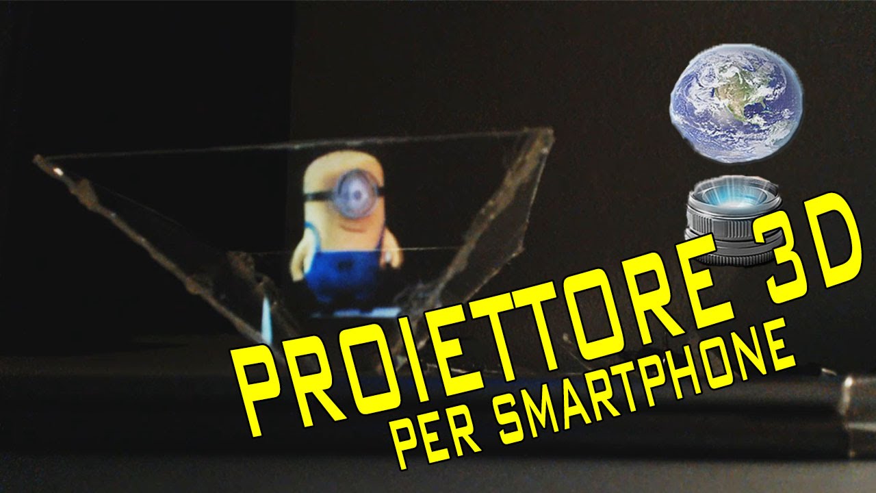 Come trasformare lo Smartphone in Proiettore Ologramma 3D! [Tutorial  Completo] 