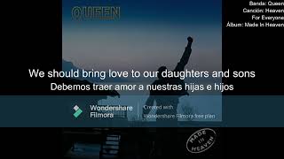 Queen - Heaven For Everyone (Subtitulado Inglés-Español)