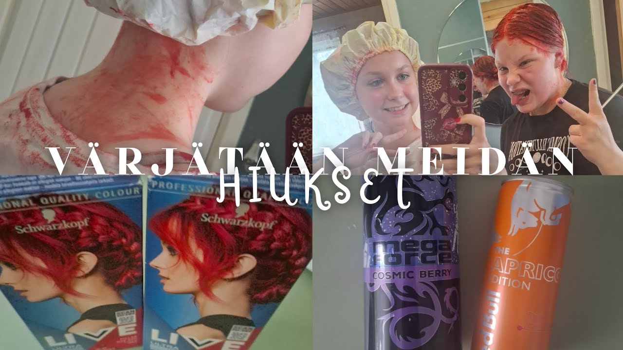 Värjätään meidän hiukset😱