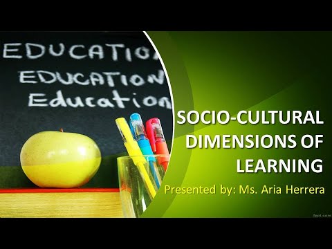 190119- Socio Cultural Dimensions of Learning - YouTube