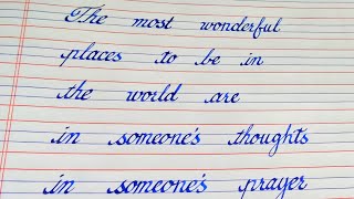 How to write in four line note book । On three line book handwriting