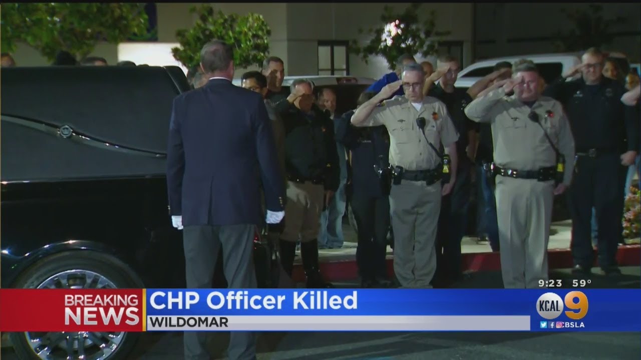 Police Pay Their Respects To Fallen Officer Who Was Fatally Struck By A ...