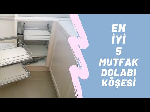 Video: Köşe dolabı: standart ürünlerin boyutları