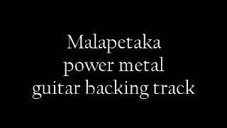 Malapetaka power metal guitar backing track