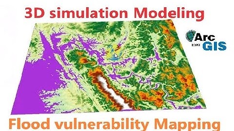 Flood vulnerability Mapping and Flood 3D simulation Modeling an area using ArcGIS in Bangla
