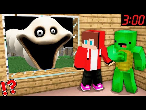 JJ And Mikey HIDE From ROBLOX HUNGRY WORM In Minecraft Maizen Security House Challenge