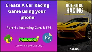 Adding Incoming cars and roadblocks in our game | Car Racing PART 4 | python & pygame | #pyguru