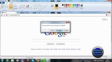 How To Take Screenshot With Paint(Microsoft Paint)