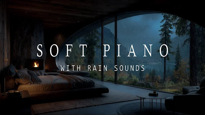 FALL INTO SLEEP INSTANTLY 🎶🌧 Fireplace, Piano & Heavy Rain | Sleep & Relaxation