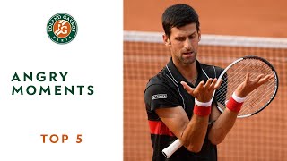 Angry Moments - TOP 5 | Roland Garros 2018